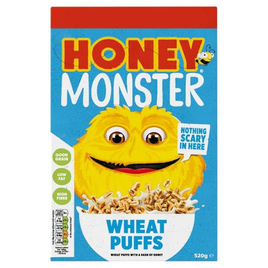Honey Monster Wheat Puffs (520g)