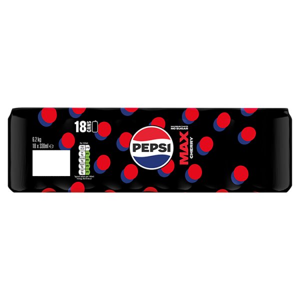 Pepsi Max Cherry 18pk Cans (330ml)