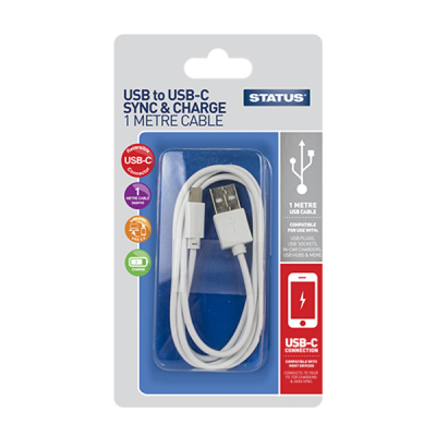 STATUS 1m USB To Type-C Charging Cable