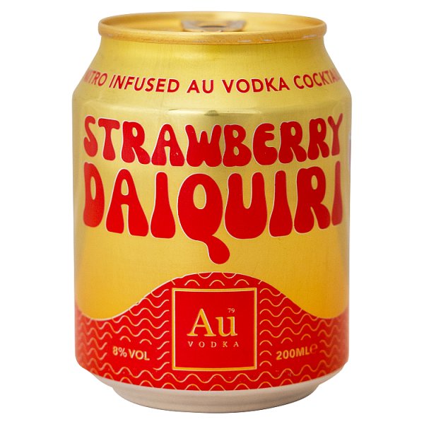 Au Vodka Strawberry Daiquiri Can (200ml)