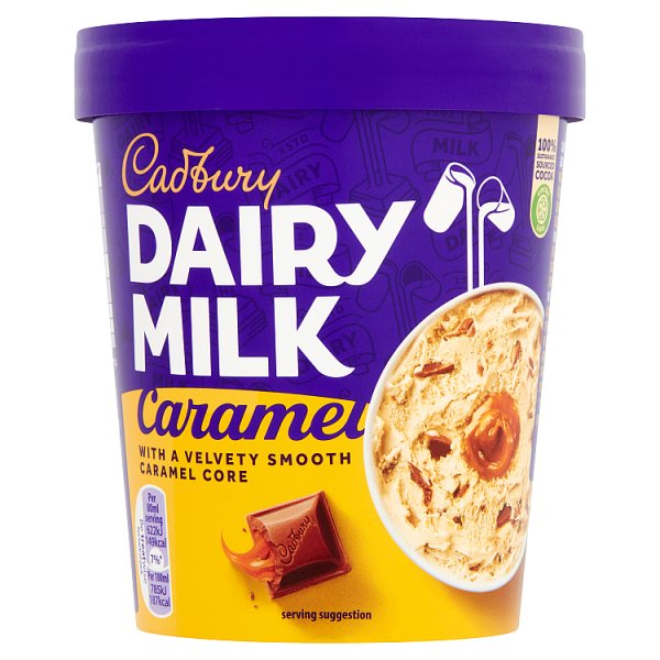 Dairy Milk Caramel Ice Cream Tub (480ml)