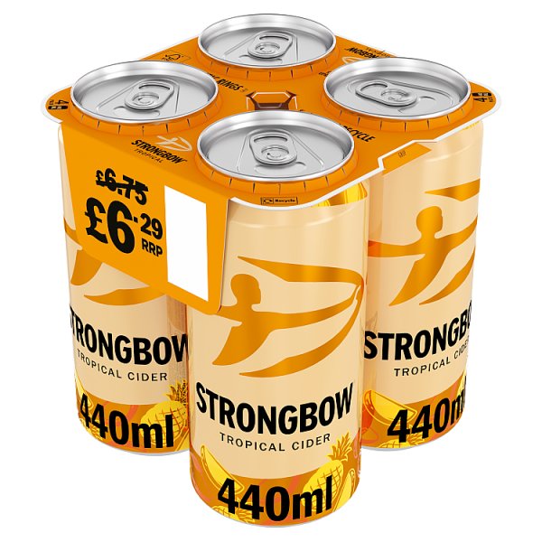 Strongbow Tropical Cider 4pk (440ml)