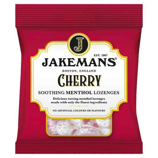 Jakemans Cherry Menthol Bags (73g)