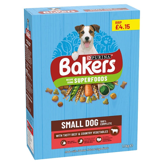 Bakers Small Dog Beef & Veg (1.1kg)