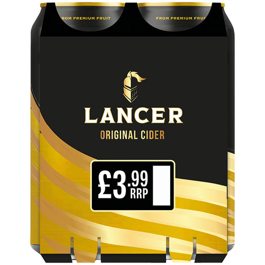 Lancer Cider 4pk Cans (500ml)