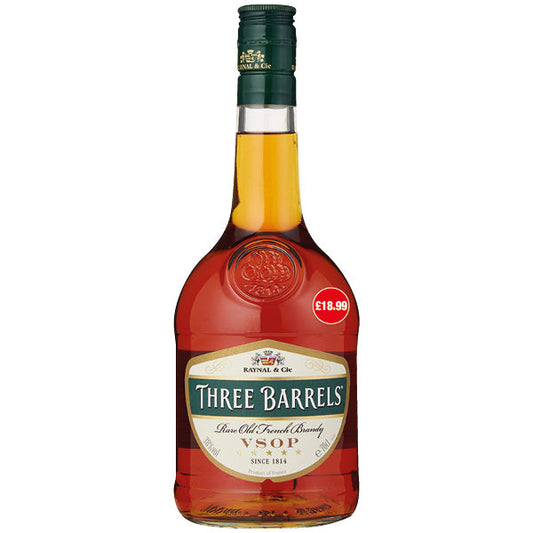 Three Barrels Brandy (70cl)