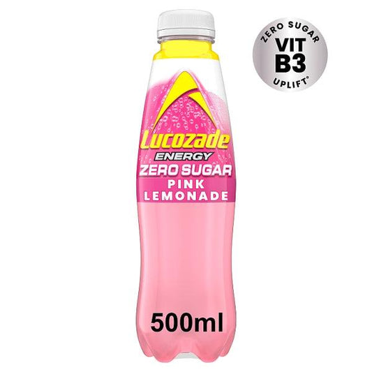 Lucozade Zero Pink Lemonade (500ml)