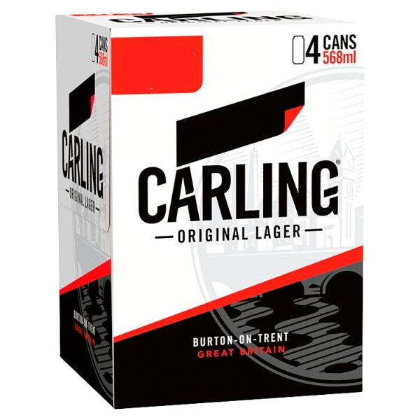 Carling 4pk Pint Cans (568ml)