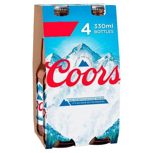 Coors 4pk Bottles (330ml)