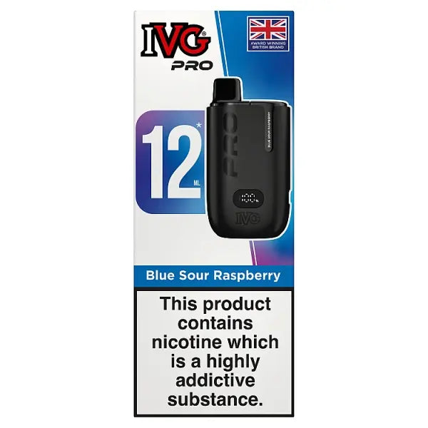 IVG Pro 12 10k - Blue Sour Raspberry (Kit)