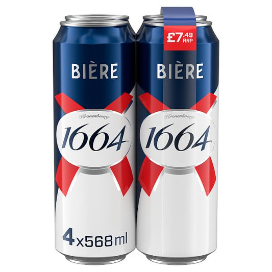 1664 Biere 4pk Pint Cans (568ml)