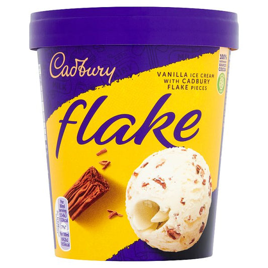 Cadbury Flake 99 Ice Cream Tub (480ml)