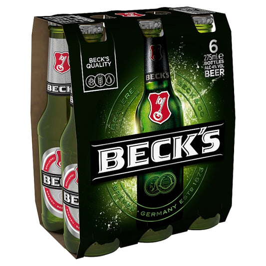 Becks 6pk Bottles (275ml)