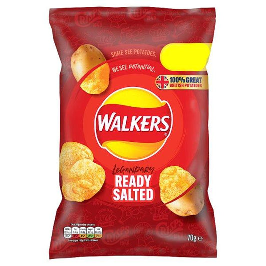 Walkers Crisps Ready Salted (70g)