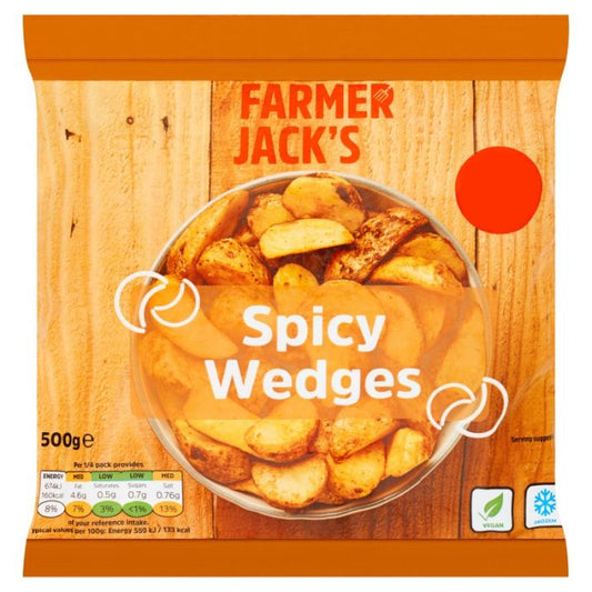 Farmer Jacks Spicy Wedges (500g)