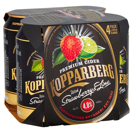 Kopparberg Strawberry & Lime 4pk Cans (330ml)