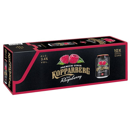 Kopparberg Raspberry 10pk Cans (330ml)