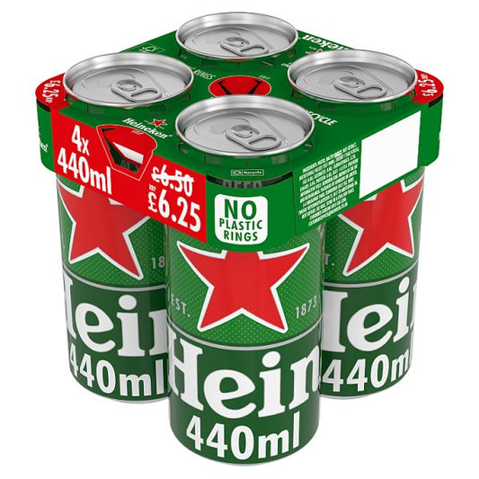 Heineken 4pk Cans (440ml)