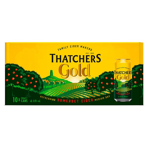 Thatchers Gold 10pk Cans (440ml)