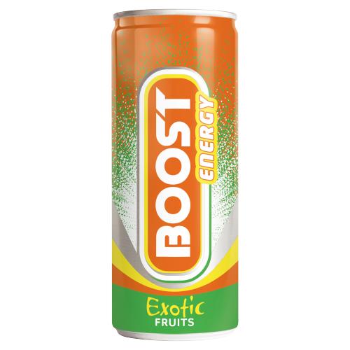 Boost Energy Exotic Fruit can (250ml)