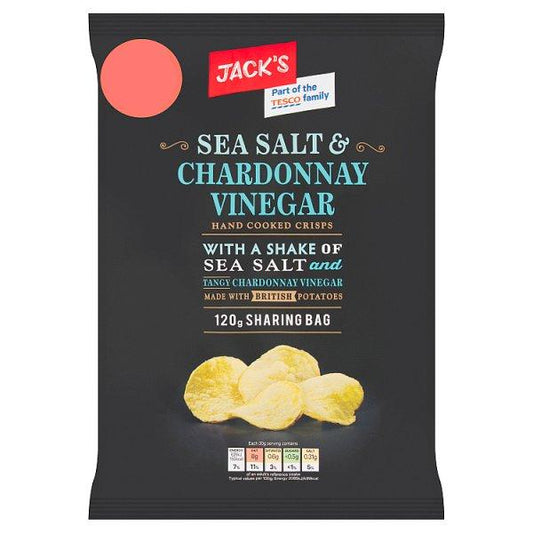 Jack's Sea Salt & Chardonnay Crisps (120g)