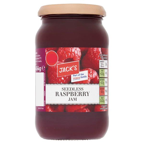 Jack's Seedless Raspberry Jam (454g)