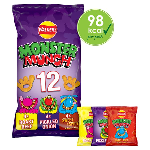 Walkers Monster Munch Variety 12pk