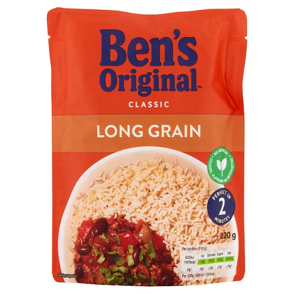 Ben's Original Long Grain Microwave Rice (220g)