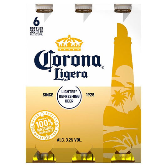 Corona Ligera 6pk Bottles (330ml)