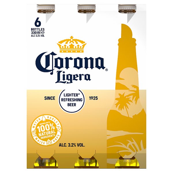 Corona Ligera 6pk Bottles (330ml)