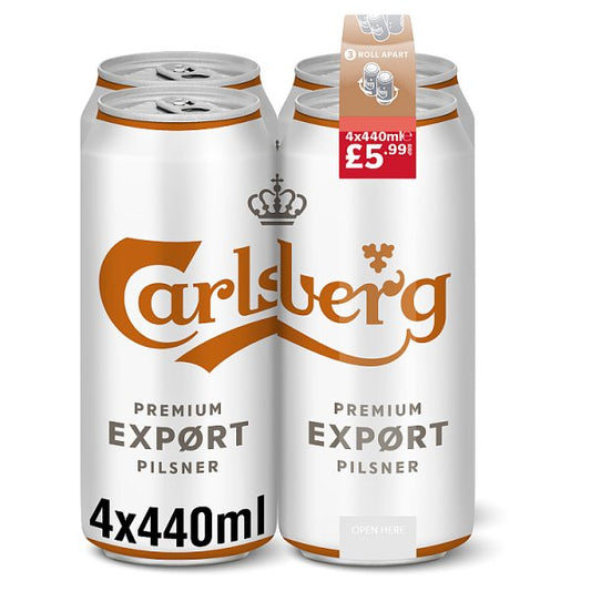 Carlsberg Export 4pk Cans (440ml)