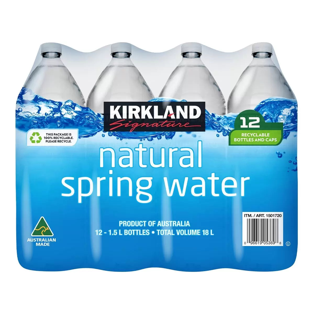 Kirkland Signature Water 12 Pack (1.5L)