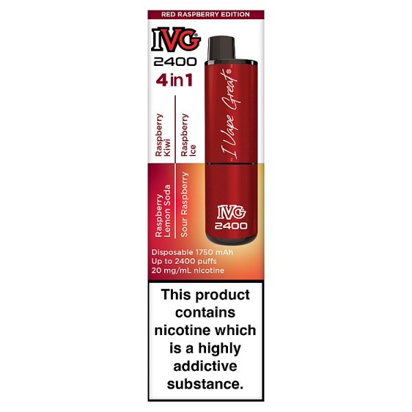 IVG 2400 - Red Raspberry 4-in-1 (Kit)