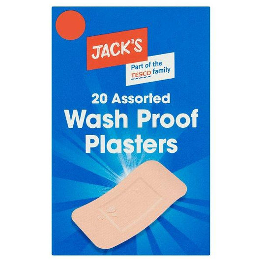 Jack's 20 Assorted Wash Proof Plasters