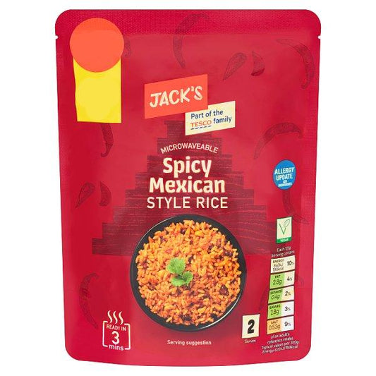 Jack's Microwaveable Spicy Mexican Style Rice (250g)