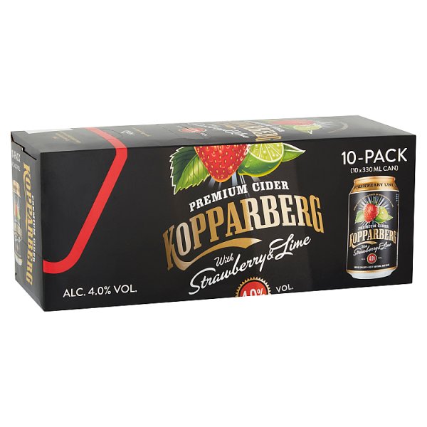 Kopparberg Strawberry & Lime 10pk Cans (330ml)