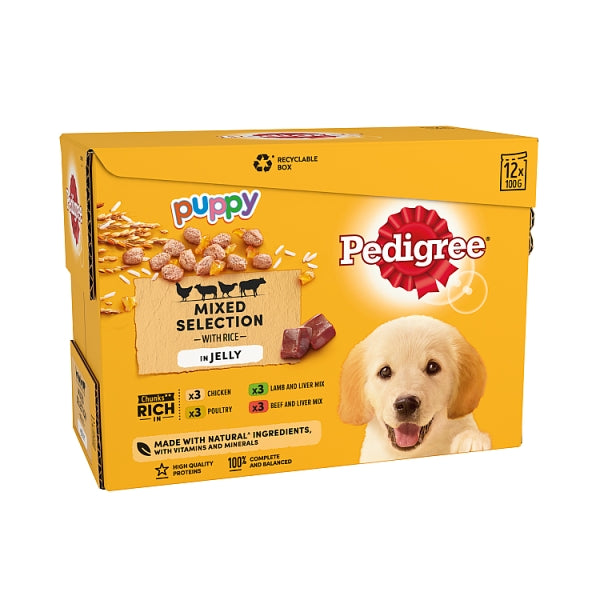 Pedigree Puppy Pouches Mixed/Jelly (1.2kg)