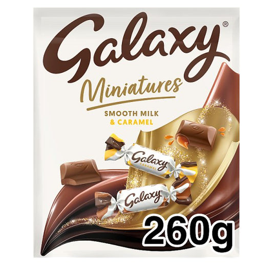 Galaxy Miniatures Caramel & Milk Chocolate Bars (260g)