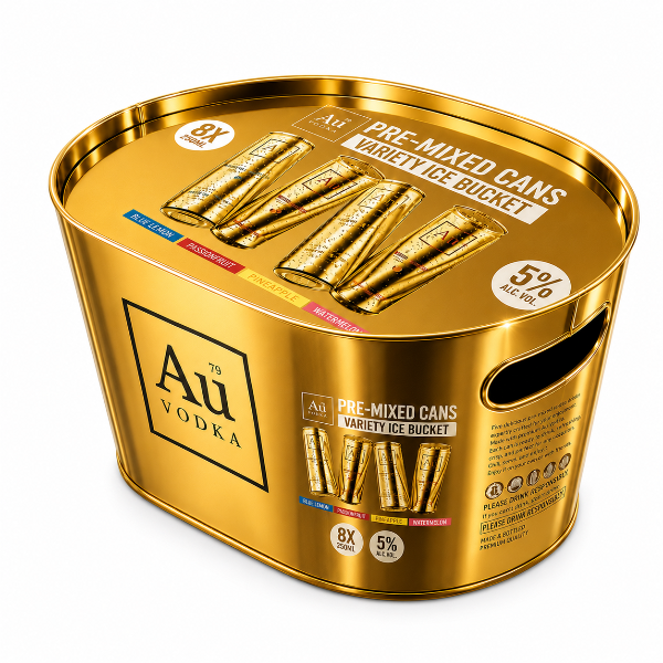 AU Vodka Variety Ice Bucket 8pk (330ml)