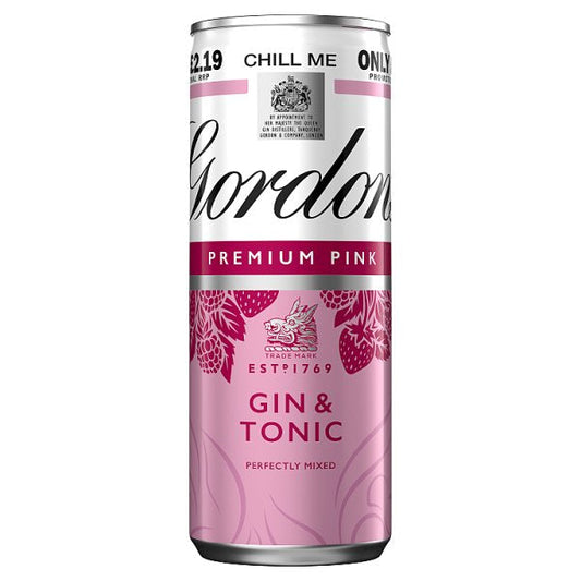 Gordon's Pink Gin & Tonic Can (250ml)