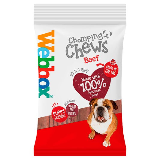 Webbox 20 Chomping Chews Beef 200g