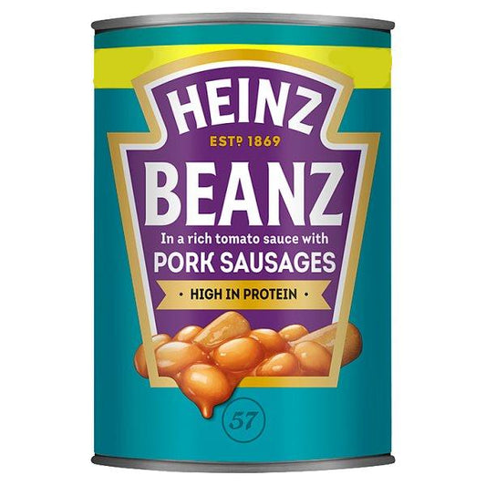 Heinz Beanz Rich Tomato Sauce + Pork Sausages (415g)