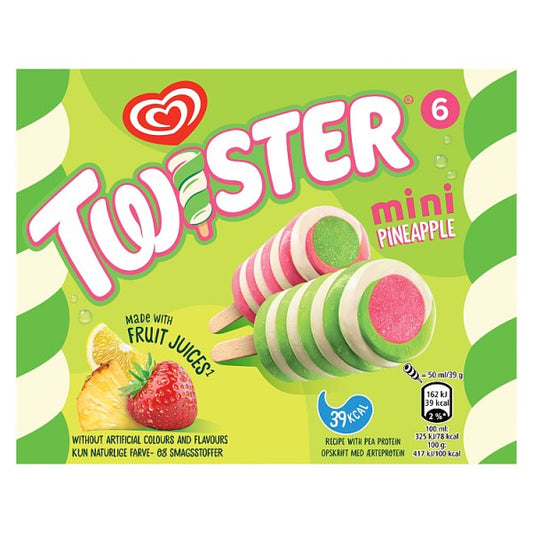 Twister Pineapple Ice Lolly (6PK)