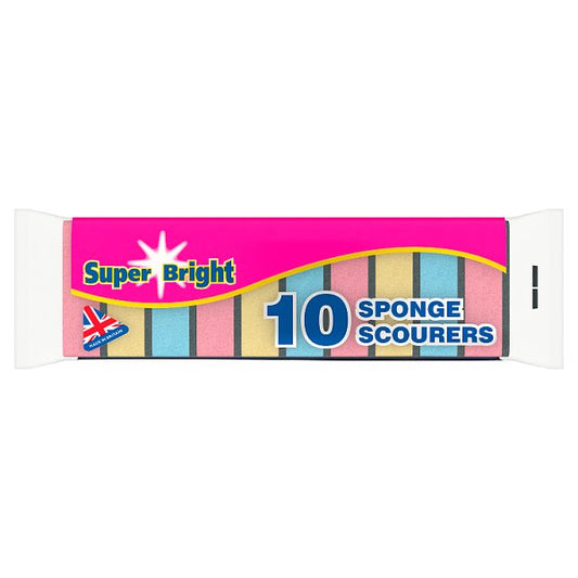 Super Bright 10 Sponge Scourers