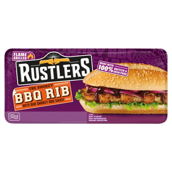 Rustlers 2x Smoky BBQ Rib (157g)