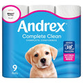 Andrex Complete Clean Toilet Rolls 9pk