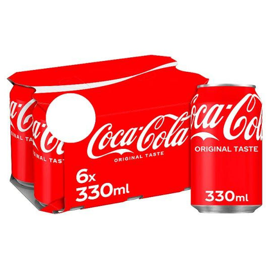 Coca Cola Original 6pk Cans (330ml)