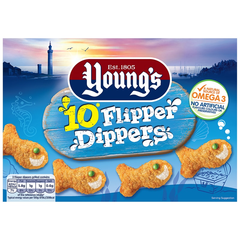 Young's 10 Flipper Dippers (250g)